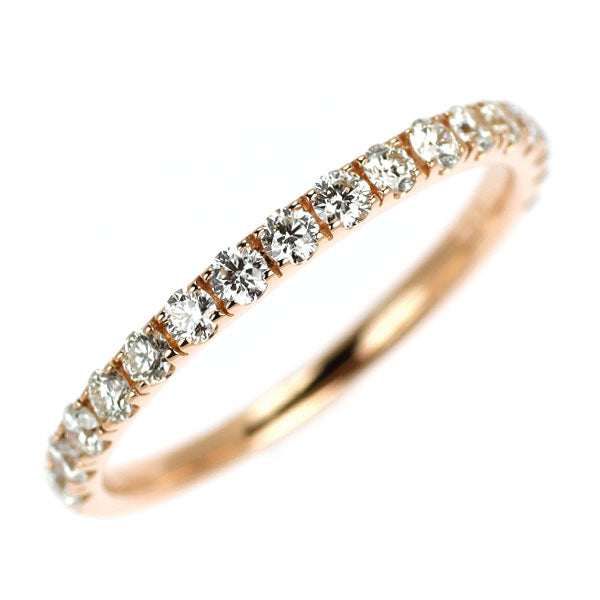 K18PG H&C ダイヤモンド リング 0.50ct ハーフエタニティ