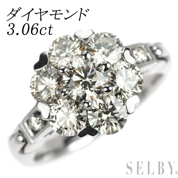 Pt900 ダイヤモンド リング 3.06ct