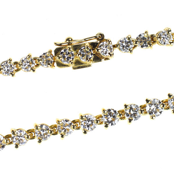 和光 K18YG ダイヤモンド テニス ネックレス 5.00ct 《セルビー銀座店》【中古】