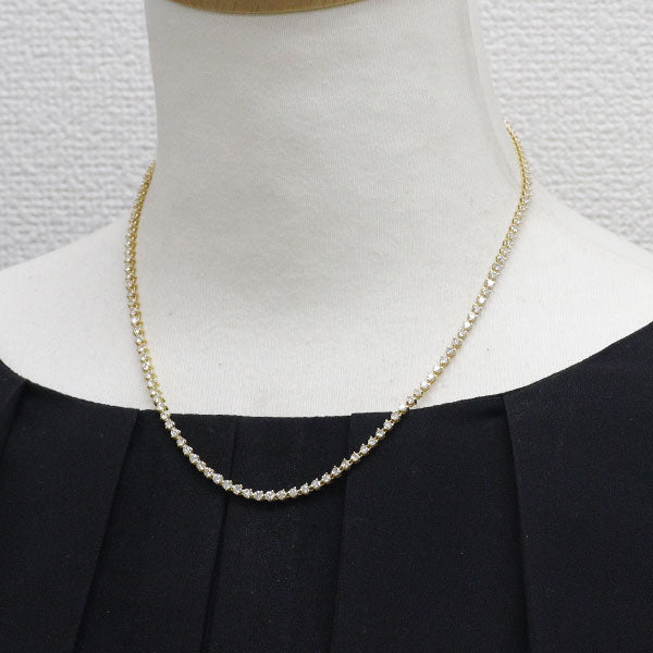 和光 K18YG ダイヤモンド テニス ネックレス 5.00ct 《セルビー銀座店》【中古】