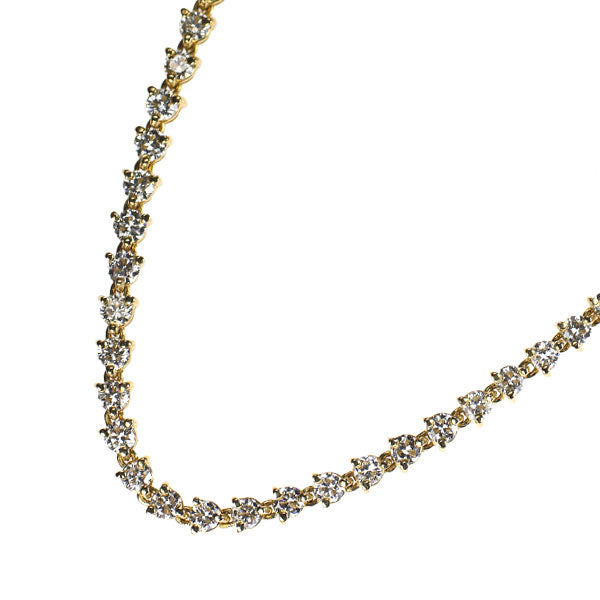 和光 K18YG ダイヤモンド テニス ネックレス 5.00ct 《セルビー銀座店》【中古】