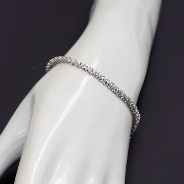 K18WG ダイヤモンド テニス ブレスレット 2.03ct