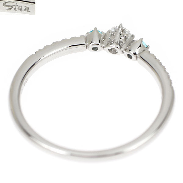 スタージュエリー Pt950 パライバトルマリン ダイヤモンド リング D0