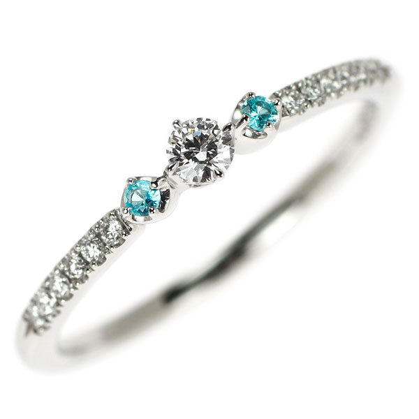 スタージュエリー Pt950 ダイヤモンドリング　パライバトルマリンリング スタージュエリー Pt950 パライバトルマリン ダイヤモンド リング D0