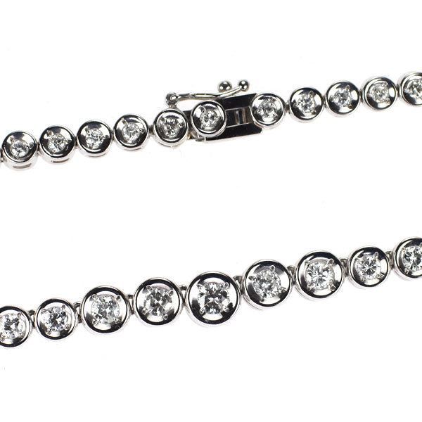 Pt850 ダイヤモンド ネックレス 3.00ct テニス