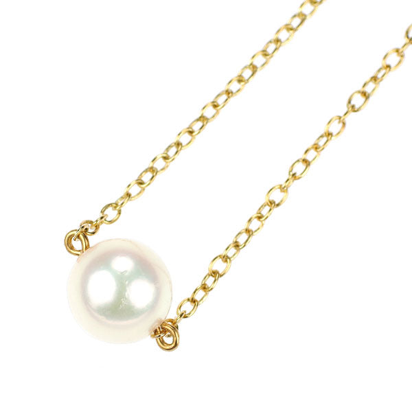 ミキモト K18YG アコヤ真珠 ペンダントネックレス 径約6.9mm