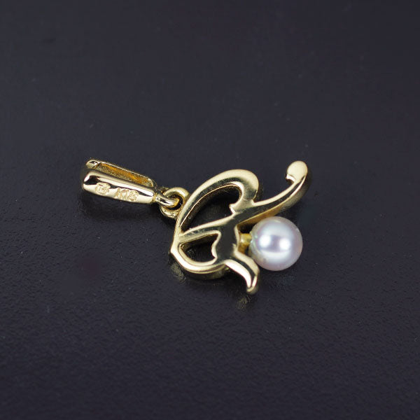 ミキモト K18YG アコヤベビーパール ペンダントトップ 径約3.4mm