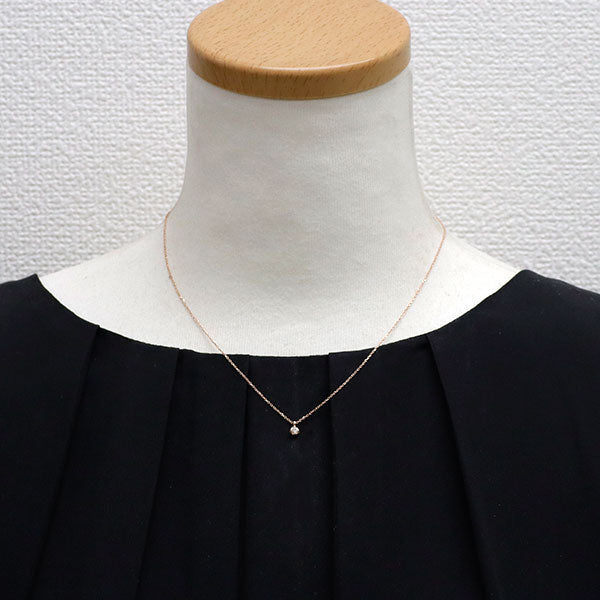 4℃ K10PG ダイヤモンド ペンダントネックレス