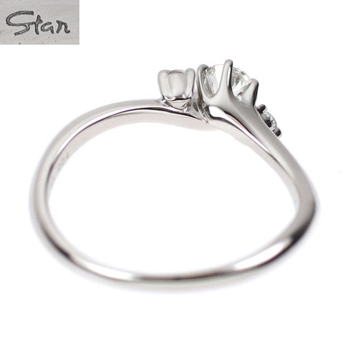 スタージュエリー Pt950 ダイヤモンド リング 0.183ct D0.04ct