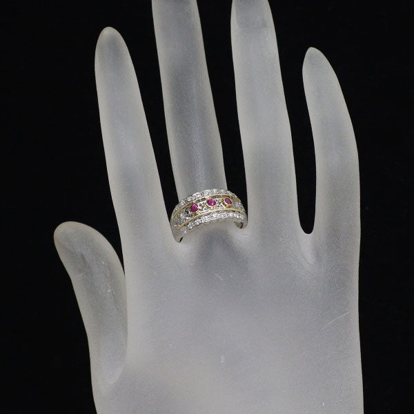 アンブローズ K18YG/Pt900 ルビー ダイヤモンド リング 0.23ct D0.20ct