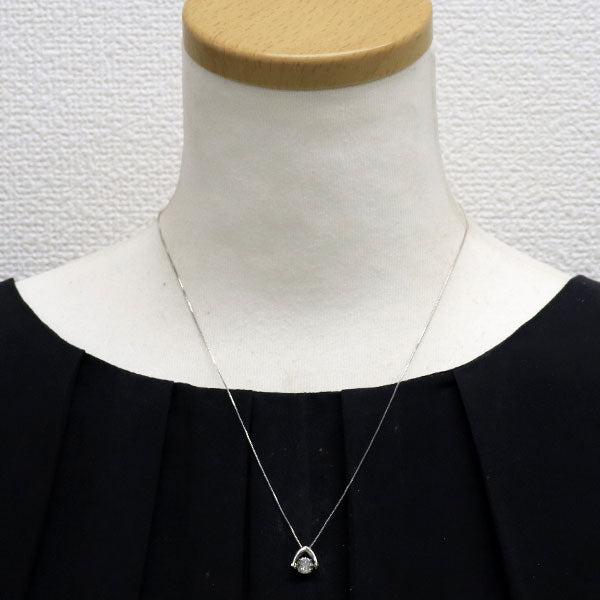 K18WG ダイヤモンド ペンダントネックレス 0.73ct ダンシング