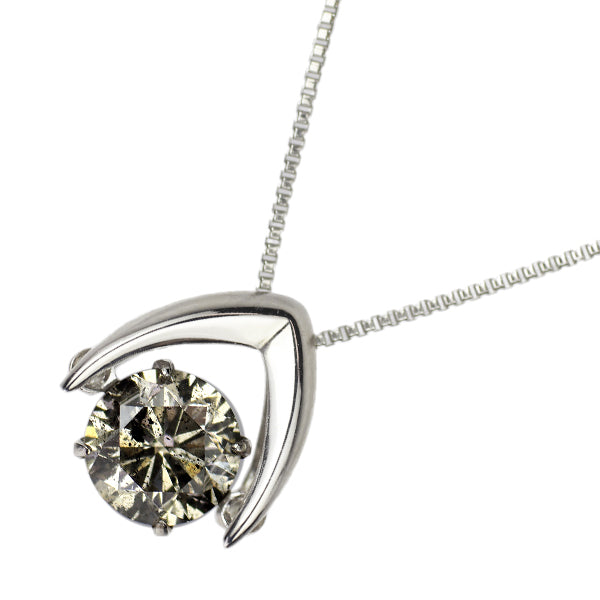 K18WG ダイヤモンド ペンダントネックレス 0.73ct ダンシング
