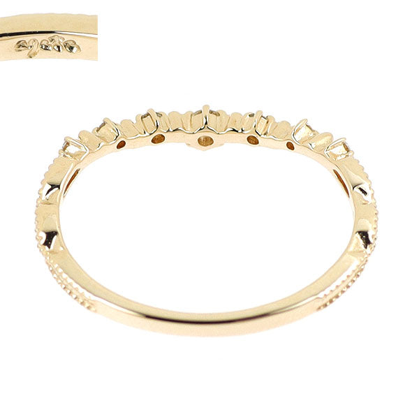 アガット K10YG ダイヤモンド リング 0.06ct