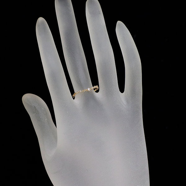 アガット K10YG ダイヤモンド リング 0.06ct