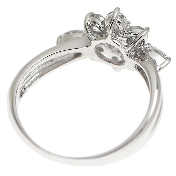 Pt900 天然ピンクダイヤモンド リング 0.103ct FIPP I2 D0.70ct フラワー