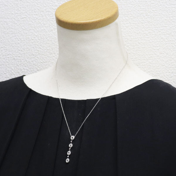 ルカ カラーティ K18YG/WG ダイヤモンド ペンダントネックレス