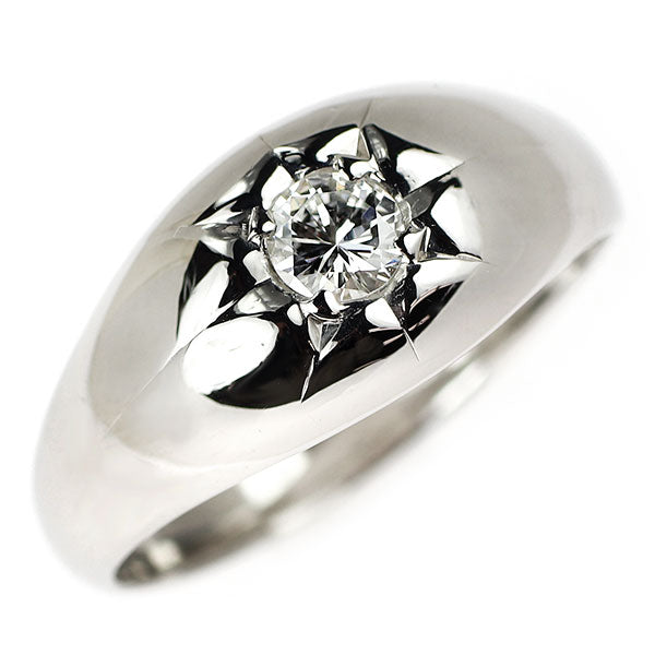 Pt850 ダイヤモンド リング 0.20ct
