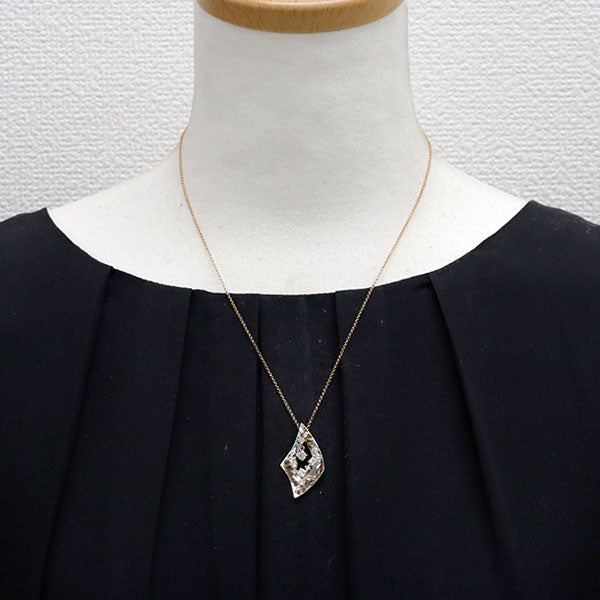 K18WG/ PG ダイヤモンド ペンダントネックレス 1.00ct