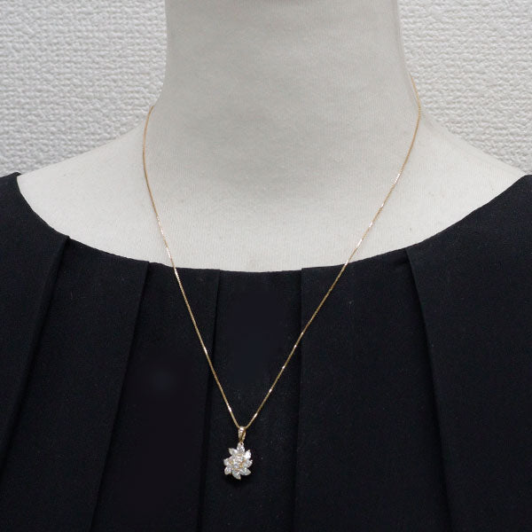 K18YG ダイヤモンド ペンダントネックレス 1.11ct