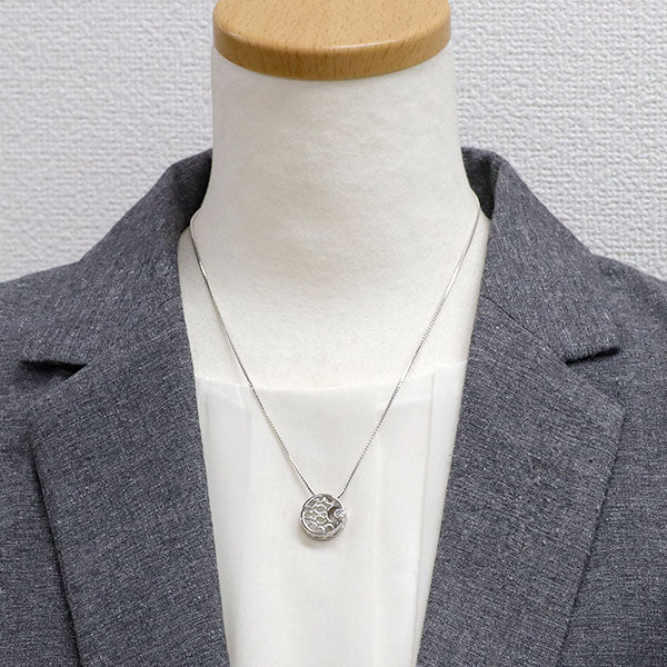 星の砂 Pt900/ Pt850 ダイヤモンド ペンダントネックレス 0.15ct