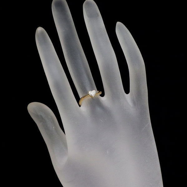 K18YG ハートシェイプ ダイヤモンド リング 0.27ct — セルビー