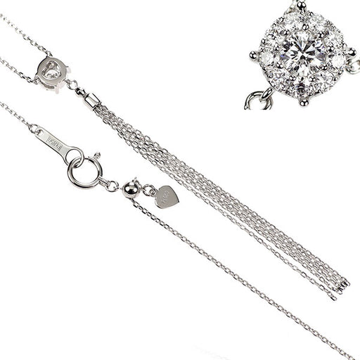 Pt900/ Pt850 ダイヤモンド ペンダントネックレス 0.16ct — セルビー