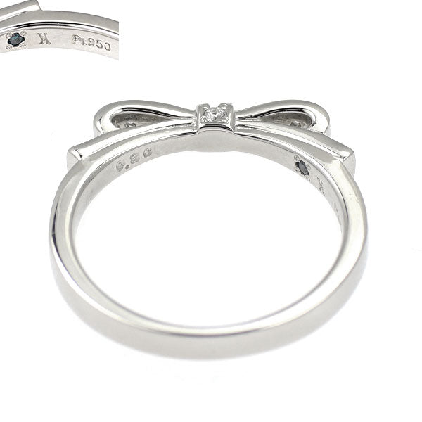 ヴァンドーム青山 Pt950 ダイヤモンド リング 0.20ct リボン