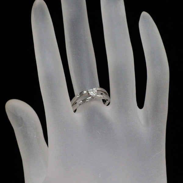 ポーラ Pt900 ハートシェイプ ダイヤモンド リング 0.30ct