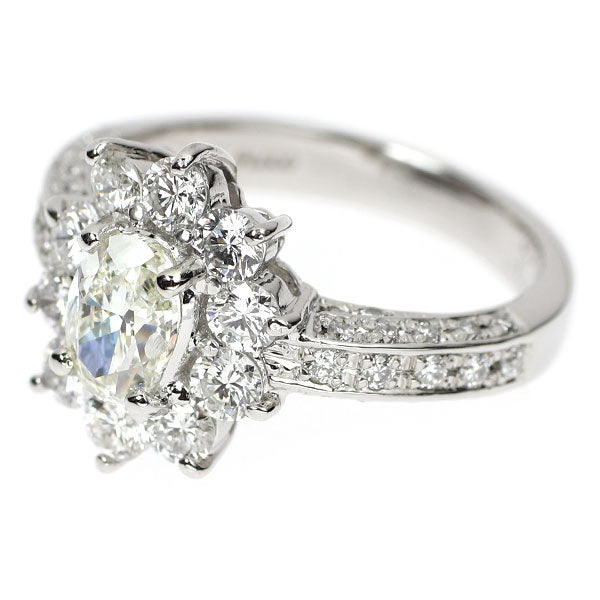 Pt900 ダイヤモンド リング 0.705ct D1.09ct