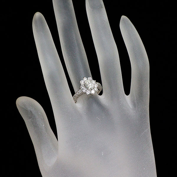 Pt900 ダイヤモンド リング 0.705ct D1.09ct