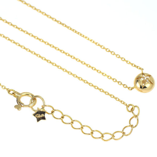 スタージュエリー K18YG ダイヤモンド ペンダントネックレス 0.14ct  