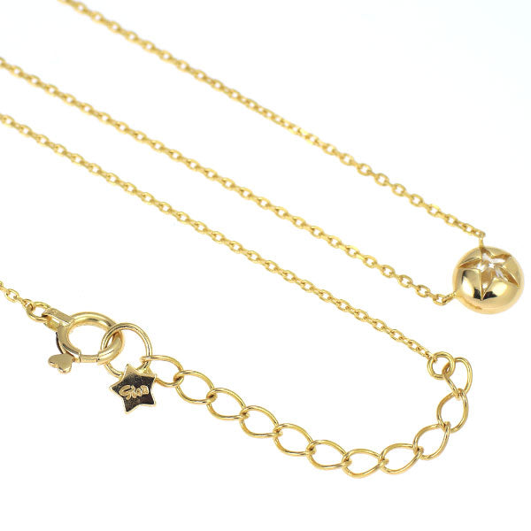 スタージュエリー K18YG ダイヤモンド ペンダントネックレス 0.14ct ムーンセッティング