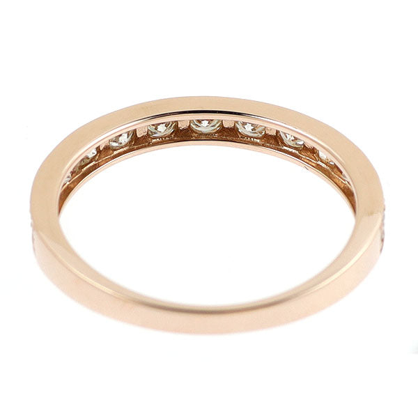 K18PG ダイヤモンド リング 0.50ct ハーフエタニティ — セルビー