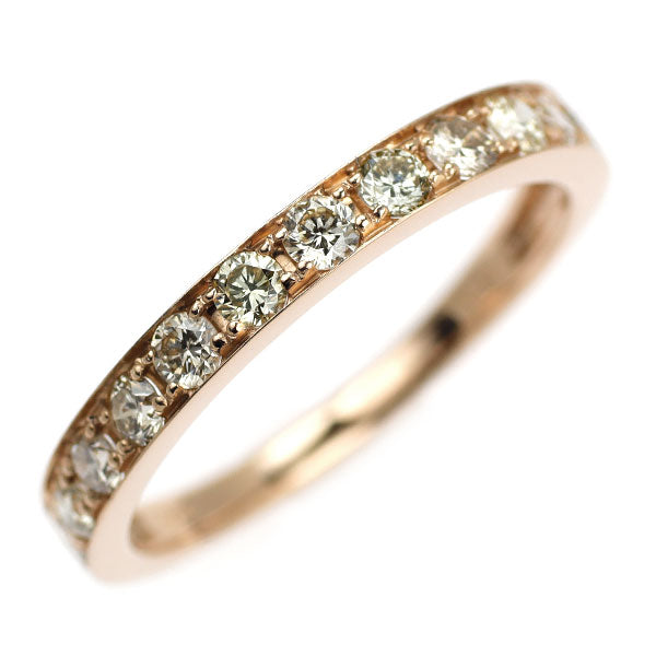 K18PG ダイヤモンド リング 0.50ct ハーフエタニティ — セルビー