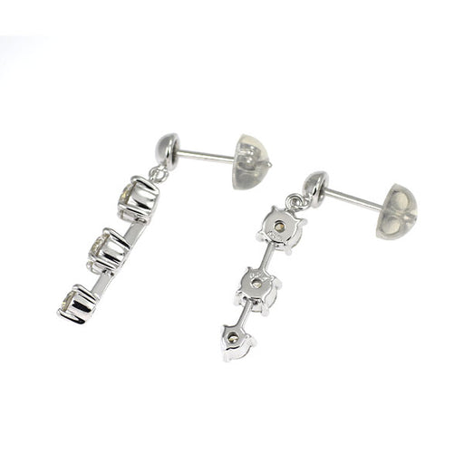 k14WG ダイヤモンドピアス K18WG/K14WG ダイヤモンド ピアス 1.10ct — セルビーオンラインストア