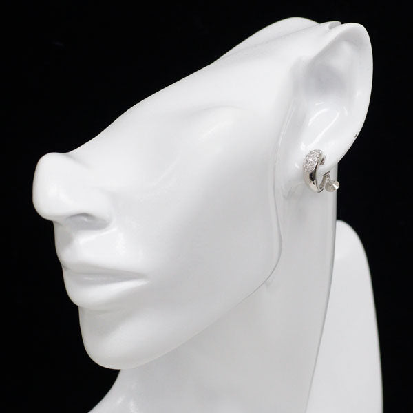 田崎真珠 Pt900 ダイヤモンド イヤリング 0.38ct  パヴェ