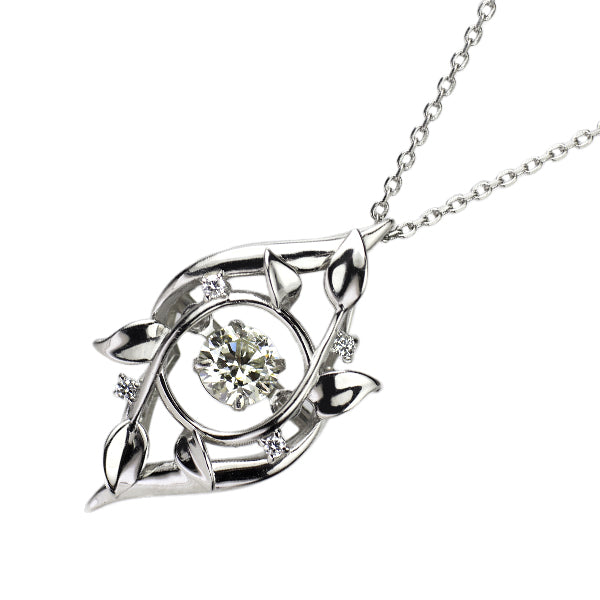 Pt900/ Pt850 ダイヤモンド ペンダントネックレス 0.30ct D0.02ct