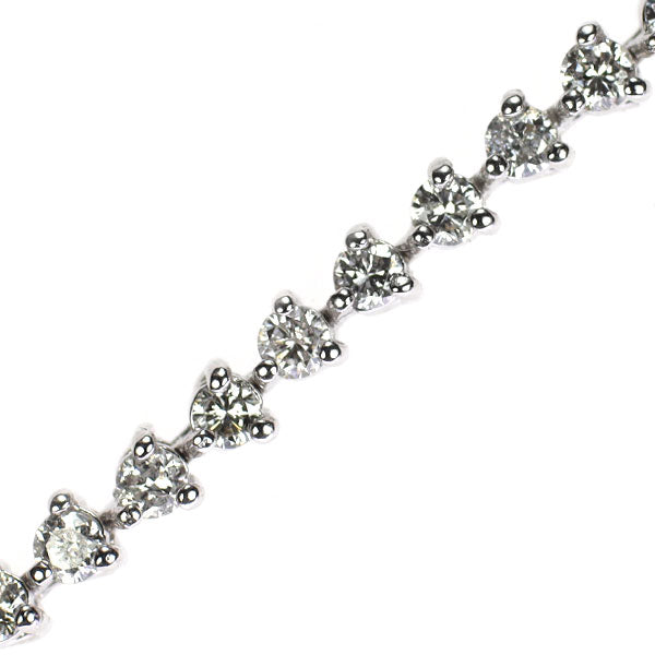 K18WG ダイヤモンド テニス ブレスレット 2.05ct