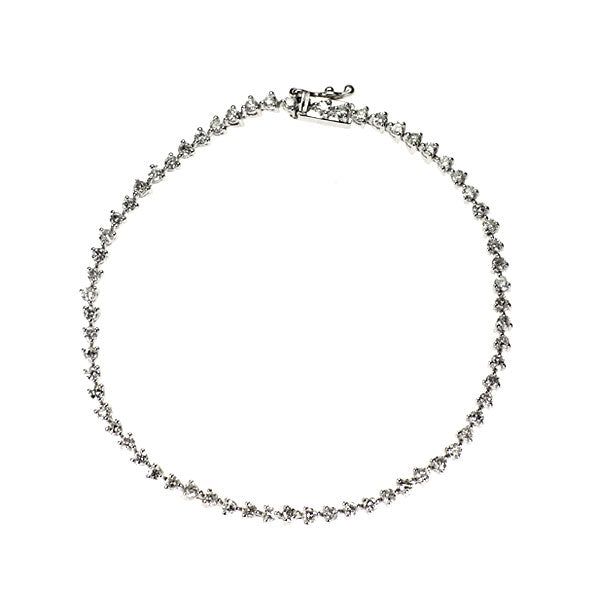 K18WG ダイヤモンド テニス ブレスレット 2.05ct