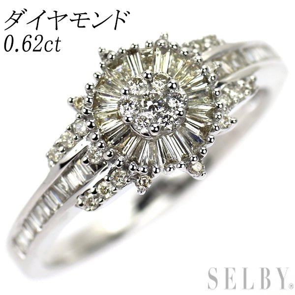 K18WG ダイヤモンド リング 0.62ct