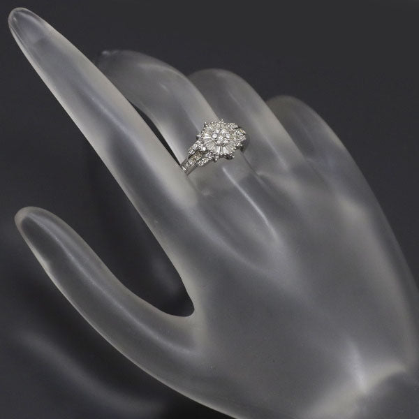 K18WG ダイヤモンド リング 0.62ct
