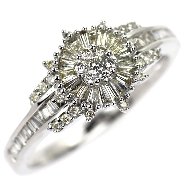 K18WG ダイヤモンド リング 0.62ct