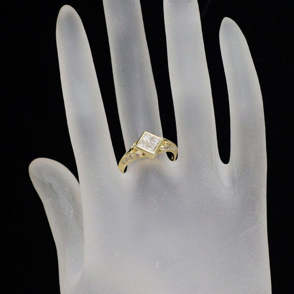 K18YG ダイヤモンド リング 0.87ct ミステリーセッティング