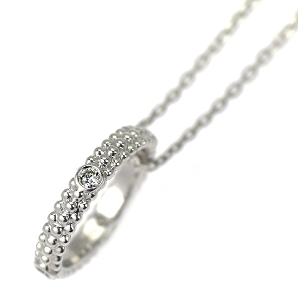 モーブッサン K18WG ダイヤモンド ペンダントネックレス