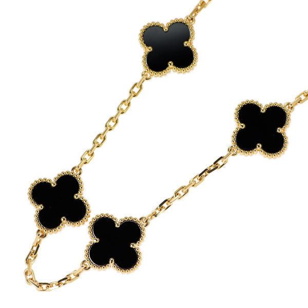 Van Creef&Arpels アルハンブラ ネックレス オニキス ヴァンクリーフ＆アーペル K18YG オニキス ネックレス ヴィンテージ