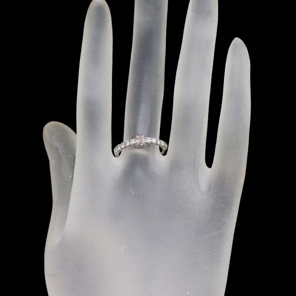 希少 Pt900 ペアシェイプ 天然ピンク ダイヤモンド H＆Cダイヤモンド リング 0.229ct FLPP SI2 D0.29ct