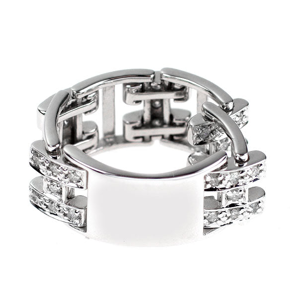 K18WG ダイヤモンド リング 0.50ct