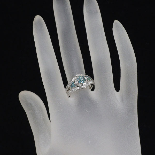 GSTV 希少 Pt950 アレキサンドライト ダイヤモンド リング 0.40ct D0.65ct