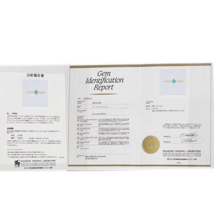 希少 K18YG パライバトルマリン ダイヤモンド リング 0.08ct D0.08ct