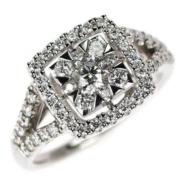 Pt900 ダイヤモンド リング 0.300ct 0.65ct
